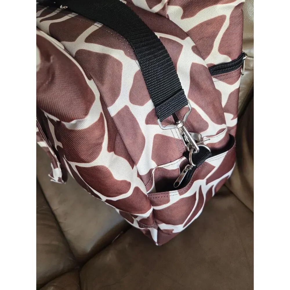 TRAVEL TREND Giraffe print travel tote bag 18